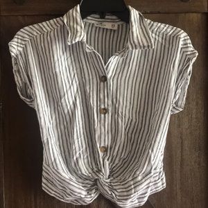 Hollister Shirt with wrap waist size xs